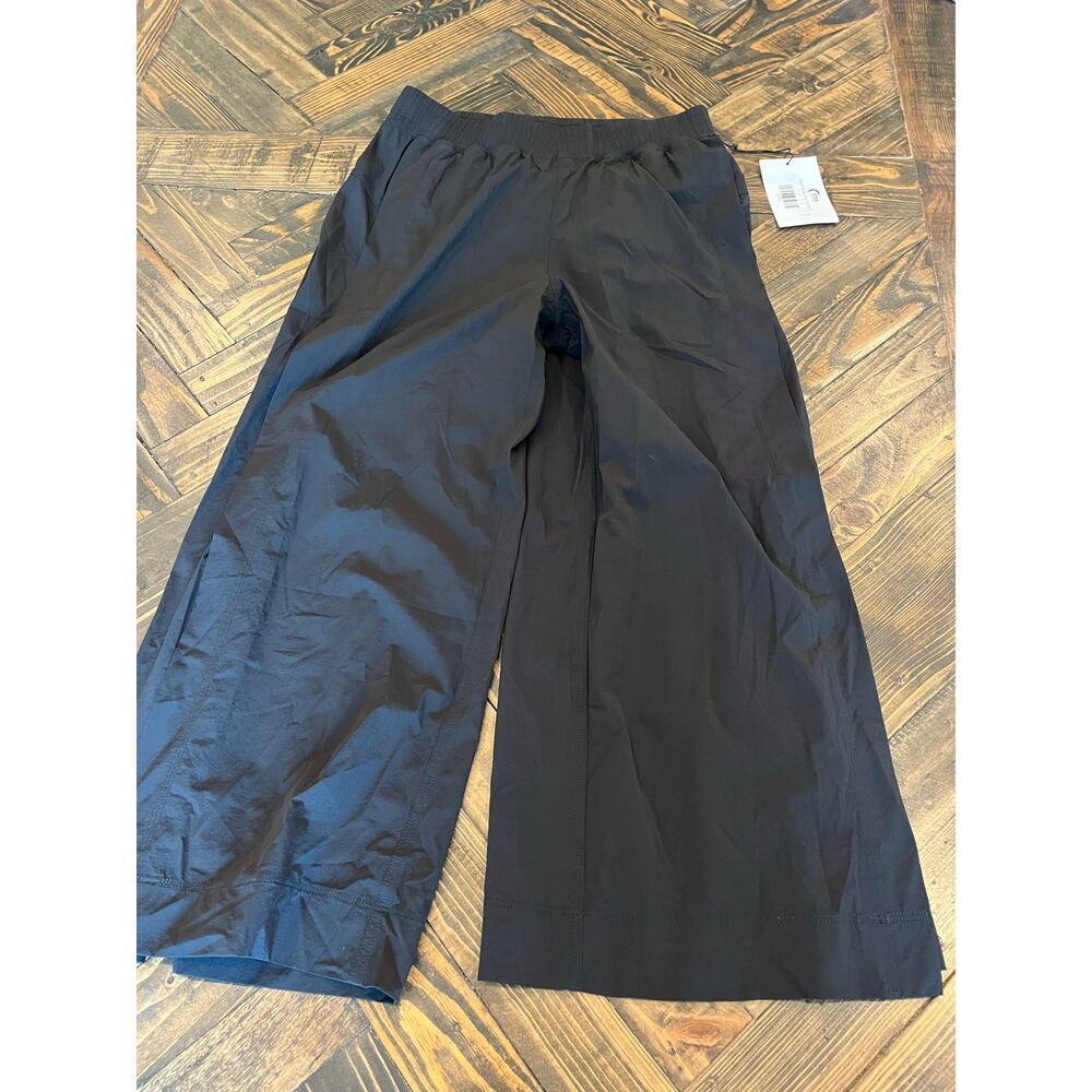 Wide Leg Black Activewear Leggings - Women's Comfort Stretch